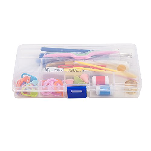 Crochet Hook with Case-Soft Crochet Hooks -Knitting Needles Ergonomic Handles Aluminum Multicolor for Arthritic Hands- Knitting Tools (52pcs)