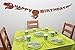 THE ALL INCLUSIVE Dinosaur Party Supplies For Kids Birthdays - Includes: T-Rex Happy Birthday Banner, Knives, Spoons, Forks, Plates, Napkins, Cups and Table Cloth