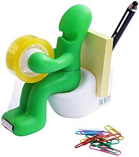 Portable Easy Ideal for Travelling Scotch Tape Dispenser Toilet and Distribution Station Funny Office Accessories
