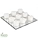 Kisco White Unscented Tea Light Candles - 8 Hour Long Burning Tealight Votive Candles - Bulk Pack of 50 for Home Decoration