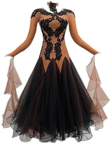 Garuda サイズオーダー高級ダンスドレス 社交ダンス競技会用ワンピース パーティーイベントダンス服