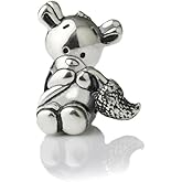 Cute Squirrel Sterling Silver Charm Bead S925, Cute Squirrel Chipmunk Mouse Hamster Silver Charm Bead pendant, Animal Pet Charm Jewelry, Pandora compatible Charm Jewellery