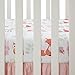 Lambs & Ivy Little Woodland Animals Fitted Crib Sheet, White