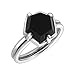 Silpada 'Black Hex' Sterling Silver Ring, Size 7, Size 7