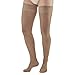 Ames Walker AW Style 74 Soft Sheer 8-15 mmHg Mild Compression Thigh High Stockings w/Band Natural Large