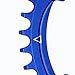 ColorGo Oval Narrow Wide Chainrings 104BCD 32T/34T/36T Single Speed Chain Rings For MTB/BMX Balck /Red/Blue/Green