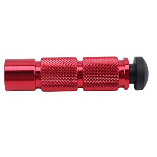 YouCY Motorcycle Foot Pegs Rests Pedals Front Footrest Round Pedals Footpegs for Motorcycle Replacement Outdoor Accessories,Red - Thumbnail 4