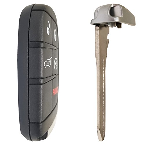 5 Button Dodge Smart Proximity Remote Key 68150061AC W/ Duracell Battery Inside