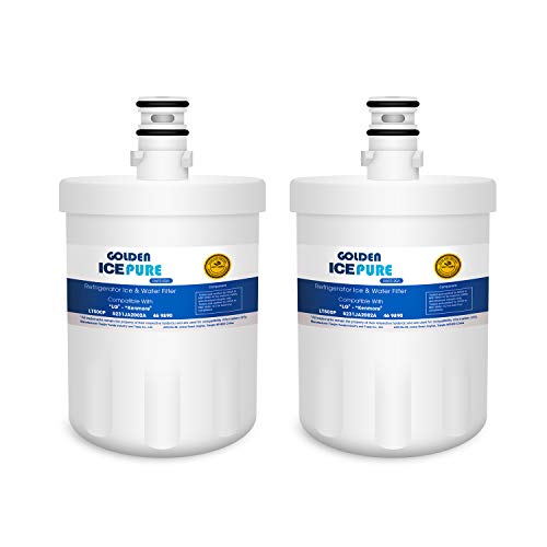 Golden Icepure LT500P Refrigerator Water Filter Replacement for LG LT500P, 5231JA2002A, ADQ72910907, ADQ72910901, Kenmore 469890 (2-Pack)