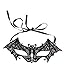 Hengsong Lace Bat Masquerade Party Fancy Dress Black Eye Mask
