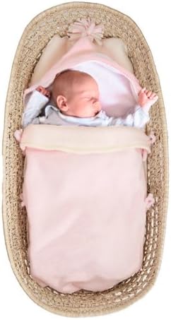 Tuppence and Crumble Soft Fleece Baby Pink Nap-Sack 0-6 months
