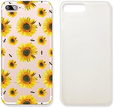 Sunflower Pattern Transparent Plastic Phone Case for iphone 7 _ SUPERTRAMPshop (iphone 7)