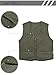 Alipolo Fishing Vest Men Athletic Outdoor Photo Journalist Hunting Travels Jacket Multiple Pockets Army Green US XXL/Label 5XL