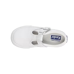 Keds girls Daphne Mary Jane Flat, White Leather, 9