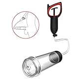 Manual Penis Vacuum Pump Silicone Extension Sex Toy,Reusable Male Enhancement Penis Pump with Powerful Suction for Beginners Safe Pumping