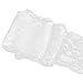HOUSWEETY 10 Yards White Stretch Floral Scallop Lace Edge Trim 3-3/8