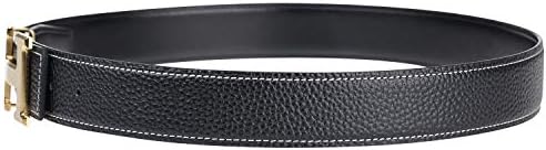 Men's H Reversible Genuine Leather Belt With Removable Buckle - For Hermes