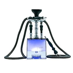 2 Hose Hookah Set with Travel Case Clean