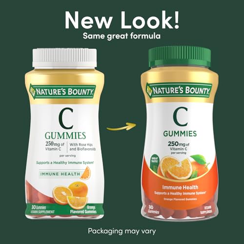 NATURE’S BOUNTY VITAMIN C, ORANGE, 80 COUNT