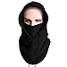 XINGZHE SWEET-504 Winter Warm Tactical Heavyweight Balaclava Fleece Outdoor Sports Ski Mask Windproof Hat Thick Hood Cold Weather Snowboarding Full Face Skull Mask, Black