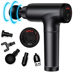Massage Gun Deep Tissue,Handheld Percussion Massage Gun,High Intensity Vibration Massage Device, Relieves Muscle Tension…
