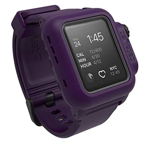 Catalyst Case for Apple Watch 38mm Series 2 - Waterproof Shock Resistant (Deep Plum)