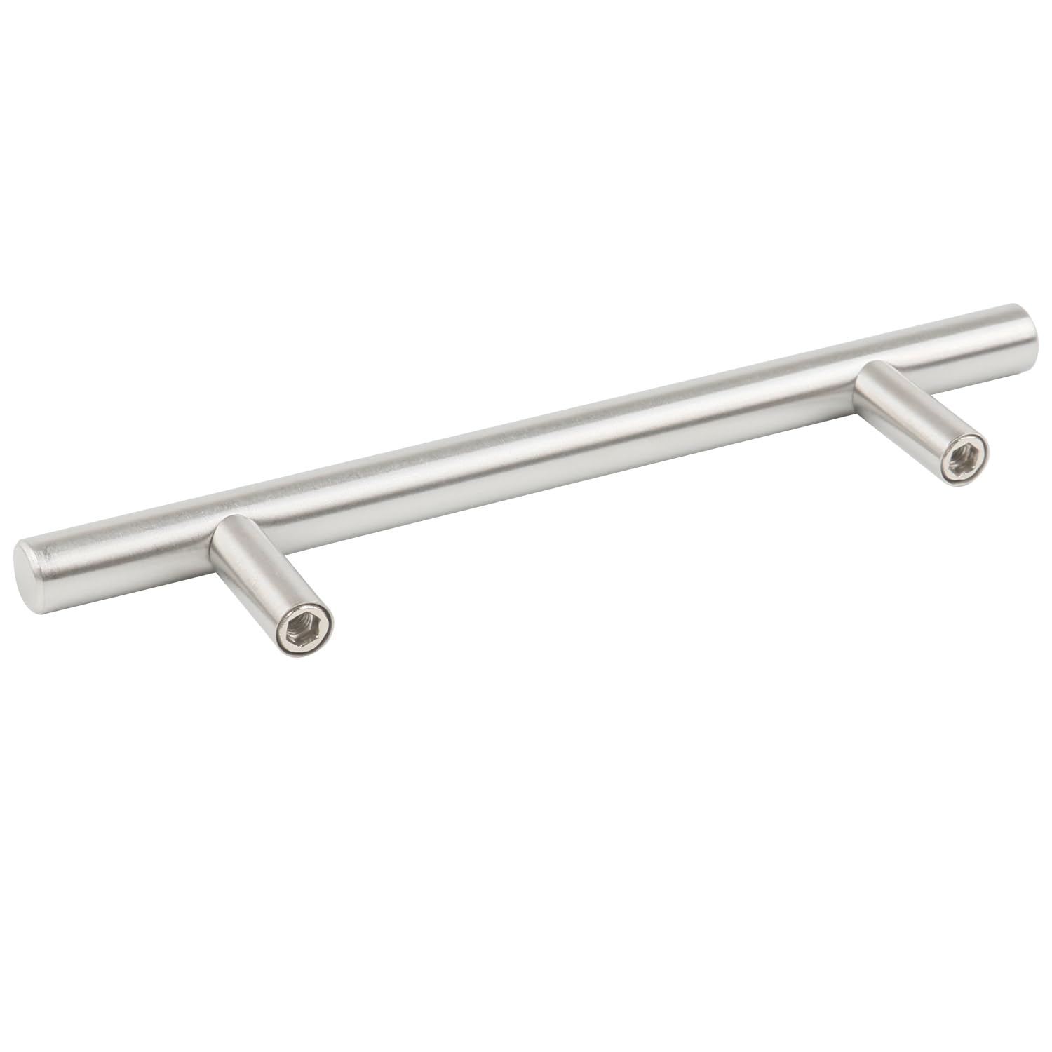 TRIXES 20 x Stainless Steel T-Bar Handles with Screws - 150mm Wide; 96mm Centres - for Cupboards/Cabinets/Doors/Drawers - Silver