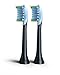 Philips Sonicare Genuine Adaptive Clean replacement toothbrush heads, HX9042/66, Black 2-pk