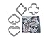 R&M International Casino Playing Card Suits Cookie Cutters, Spade, Heart, Club, Diamond, 4-Piece Set
