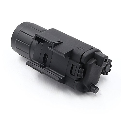 Higoo Tactical Red Laser Dot Sight + 200 Lumen Flashlight Combo with 20mm Weaver Picatinny Rail Mount for Rifle Pistol Handgun