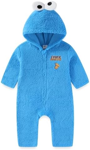 Amazon.com: Sesame Street Boys Elmo or Cookie Monster Zip Up Long