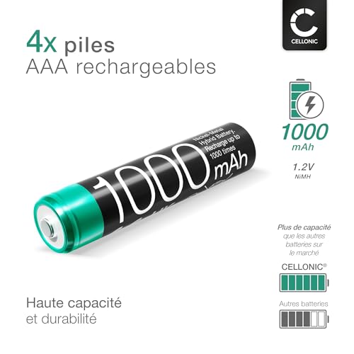 CELLONIC 4 x Cordless Phone Battery Compatible with Siemens Gigaset A415, C430 (1000 mAh, 1.2 V)