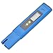 MacDoDo PH-02 Digital PH Meter Tester Best For Water Aquarium Pool Hot Tub Hydroponics Wine - Push Button Calibration Resolution 0.01 / High Accuracy +/- 0.05 - Large LCD Display (Blue)