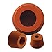 Silicone Hollow Tapered Plugs - Orange 1.306/1.622 Hollow Silicone Plug, Red-Oxide MOCAP MHSP1.306/1.622 (qty5)
