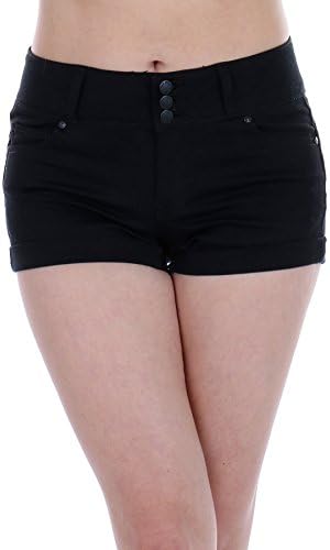 Women's Butt Lifting Push Up Denim Shorts-Solid, Vintage, Washed, Popular Styles