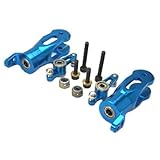 CNC Alum Blade Grips/Mixing Arms, Blue: Blade SR