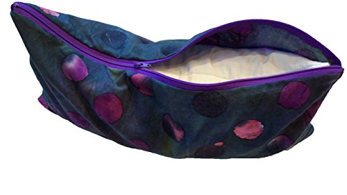 Neck Lumbar Bolster Support Pillow Organic Buckwheat Hulls and lavender buds. Adjustable fill.