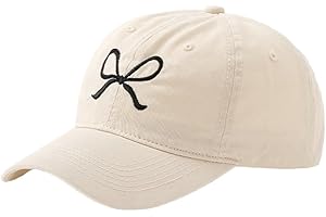 HALEMET Bow-Tie Baseball Cap for Women Fashion Sun Hats for Women Trucker Hat Y2k Sun Cap Visor Cap Hiking Travel Trendy 2025