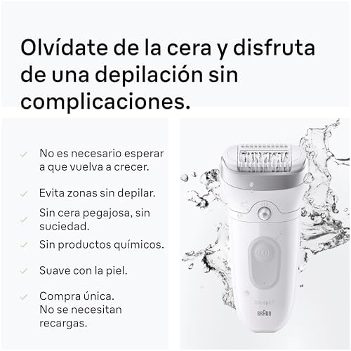 Silk·épil 7 Depiladora Eléctrica Mujer, 7-441, Plata