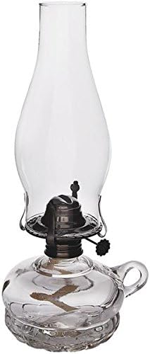 Lamplight Chamber Oil Lamp Cotton Wick, Replacement 11", 11" Tall, 5/8" Clear Glass