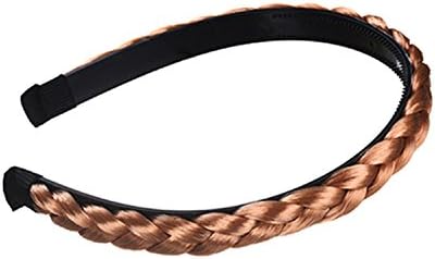 Kaured Nice Women Synthetic Twisted Wig Braid Braided Hair Hooprl Hairband Hair Accessories Female Head Band Headwear Headband color 1