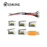 EACHINE E010 Batteries, 3.7V 260MAH 45C Lipo Battery USB Cable Charger Set E010 E013 JJRC H36 GoolRC T36 Quadcopter