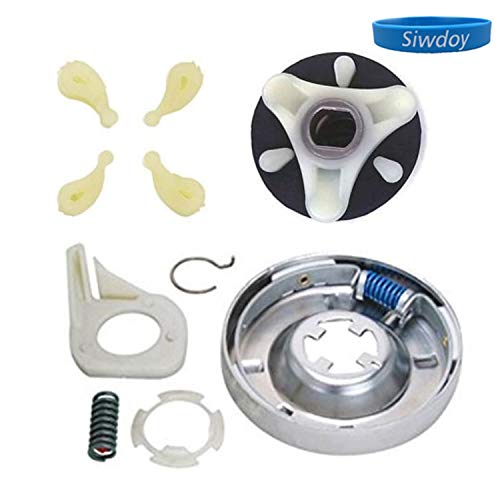 Siwdoy 285785 Washer Clutch Kit, 285753A Motor Coupling Kit and 4 pcs 80040 Washer Agitator Dog Compatible with Whirlpool Washer 285331, 3351342, 3946794, 3951311, AP3094537