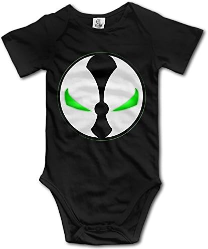 Black Baby's Spawn Symbol Logo Sleeveless Romper Jumpsuit