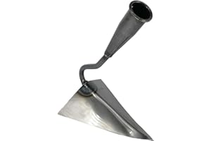 Triangle Hoe Garden Tool, Hardened All-Steel Plow Hoe Ridging for Easy Gardening, Durable and Effective Stainless Steel Lands