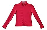 Chloe Noel Figure Skating Solid Polar Fleece Fitted Jacket by Polartec J11