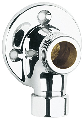 GROHE 18862000 1/2 "x 3/4" coudé arrière-Plaque murale-Chrome-Lot de 2