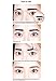 YADAH Quick Tattoo Eye Brow Gel 1 Natural Brown, Waterproof Long Lasting Eyebrow Makeup Peel Off