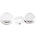 H&H HJ Men's Jewelry Round Button Cover Substitute to Traditional Cuff Links Color Silver Plating