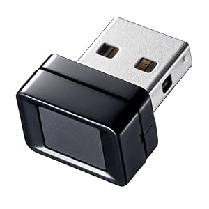 サンワダイレクト USB 指紋認証リーダー Windows Hello Win11/10対応 指紋最大10件登録 400-FPRD1